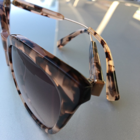 Derek Lam rose tortoise Lenon Sunglasses - Picture 3 of 5